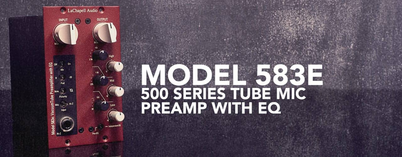583E LaChapell Audio 583e 500 series tube microphone preamp with integrated EQ front image